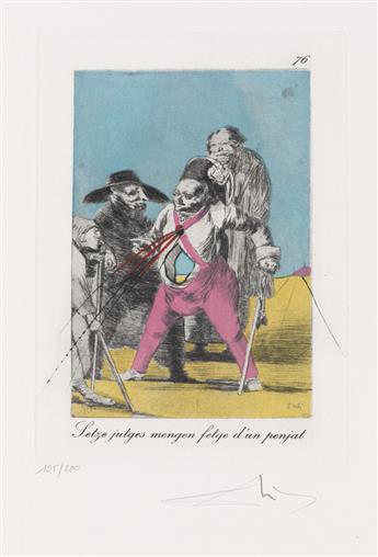 SALVADOR DALÍ Les Caprices de Goya.